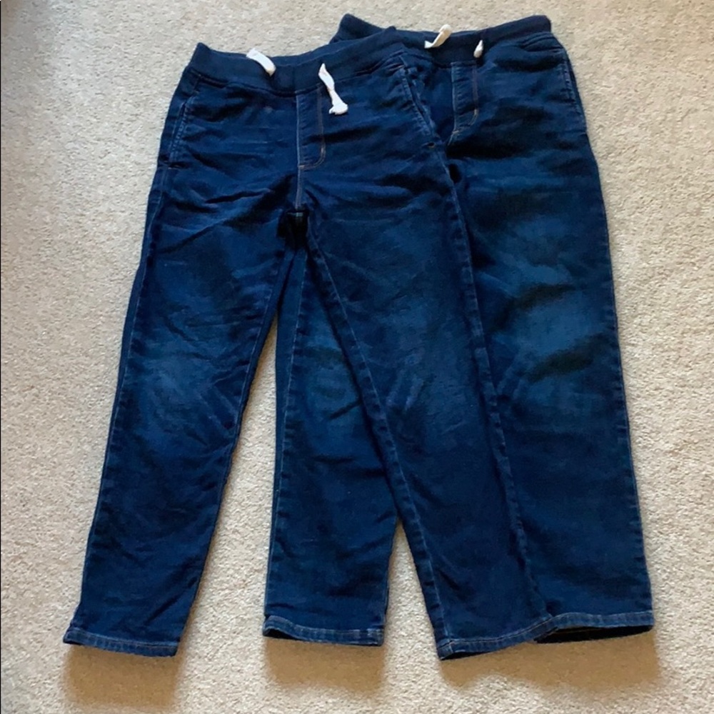 LN Crewcuts dark wash stretch jeans